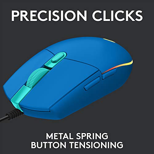 Wired Gaming Mouse, 8000 DPI, RGB, 6 Programmable Buttons Y69424