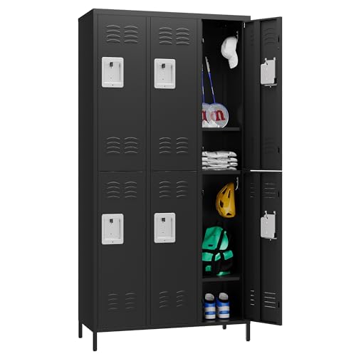 3-Door Blue Steel Storage Locker for Office, School, Gym C68898