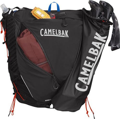 Running Vest with Soft Flask Hydration and Trekking Pole Quiver D732880