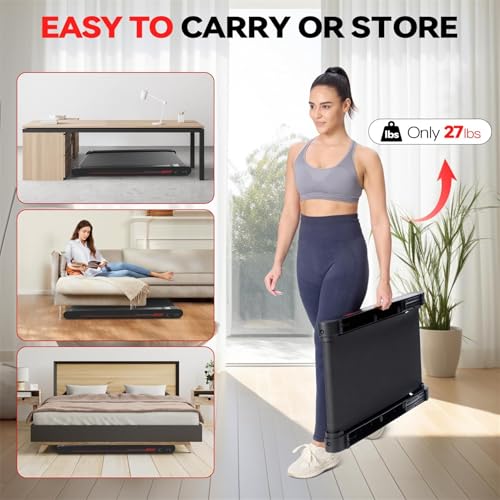 Walking Vibration Pad with APP, 3 in 1 Under Desk Treadmill, Low Noise with Remote Control K2989