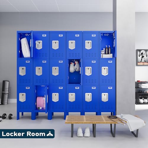 5-Door Steel Storage Locker with Hooks and Card Slots M92401