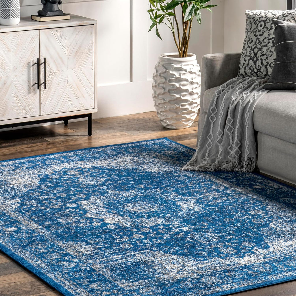 Vintage Persian Runner Rug, 2'8" x 8', Dark Blue M139