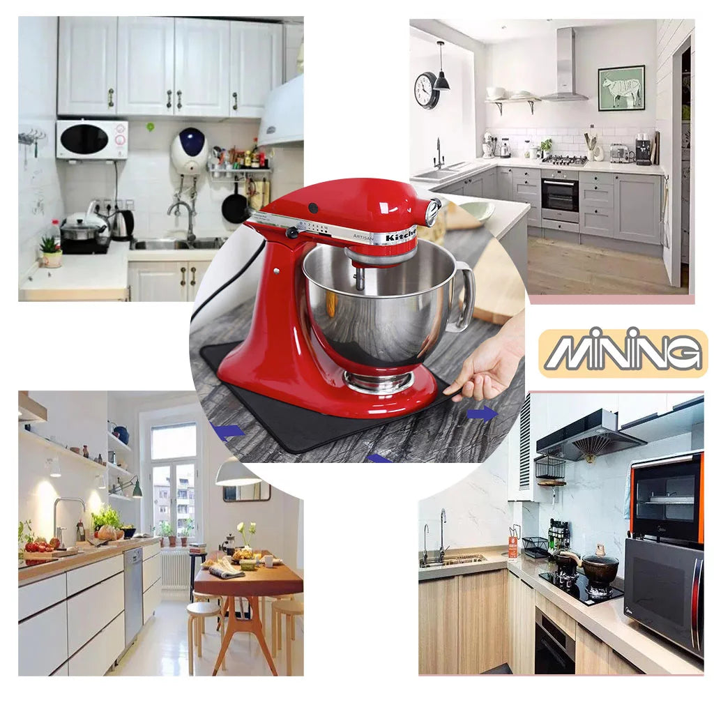 4 Pack Mixer Mover Sliding Appliance Mats for Kitchen Countertop N17385