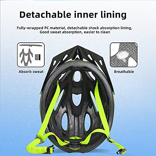 Adult Bike Helmet with Light and Sun Visor H53604