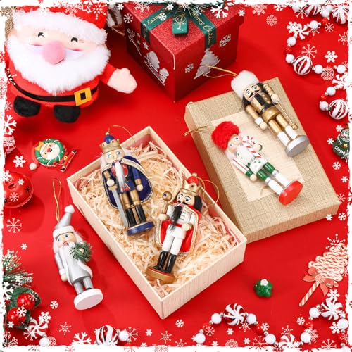 Christmas Nutcracker Ornaments Wooden Hanging Decorations 5 Inch H421
