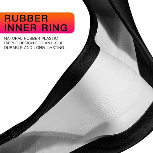 Carbon Fiber Breathable Steering Wheel Cover, Non-Slip, Universal Fit for Most Cars H394