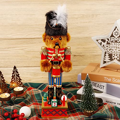 14 Inch Christmas Nutcracker Bear Drummer Ornaments, Tabletop Centerpiece Decor W663