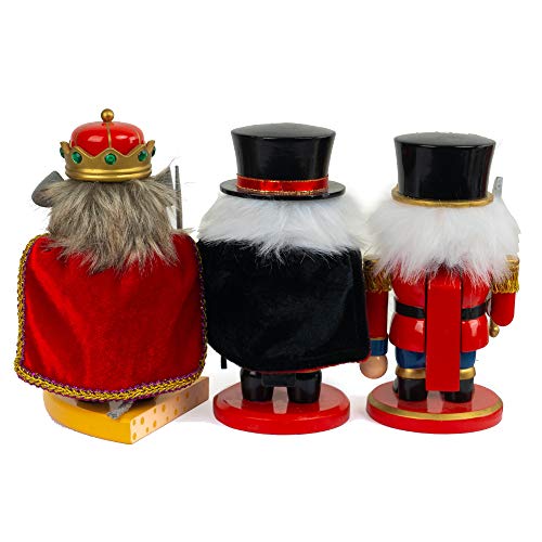 Christmas Nutcrackers Figures 7 Inch Wooden Mouse King Soldier Pirate Decorations O68716