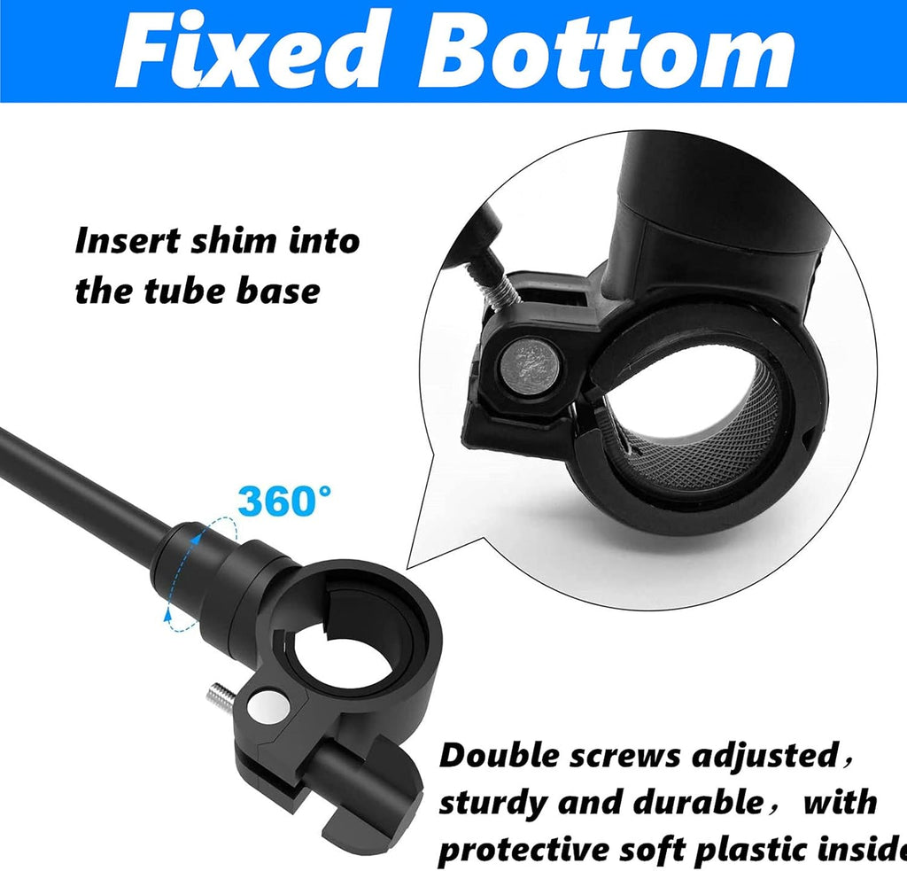 Bike Mirror 2 Pack Handlebar Rear View 360° Rotatable for Mountain Road Bike N1627