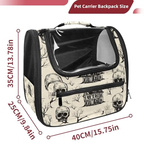 Halloween Cat Backpack Carrier, Breathable Bubble Pet Backpack R5452