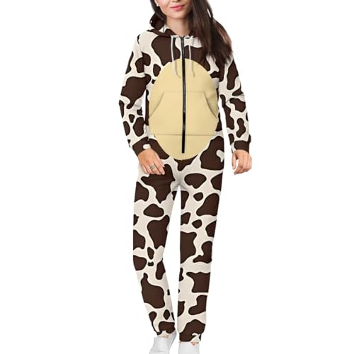 Adult Onesie Hooded One-Piece Pajama Zipper Jumpsuit for Men and Women I930