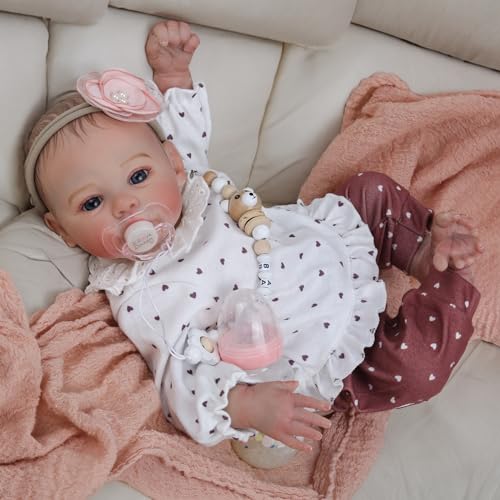 18 Inch Realistic Reborn Baby Doll Girl with Soft Weighted Body H76938