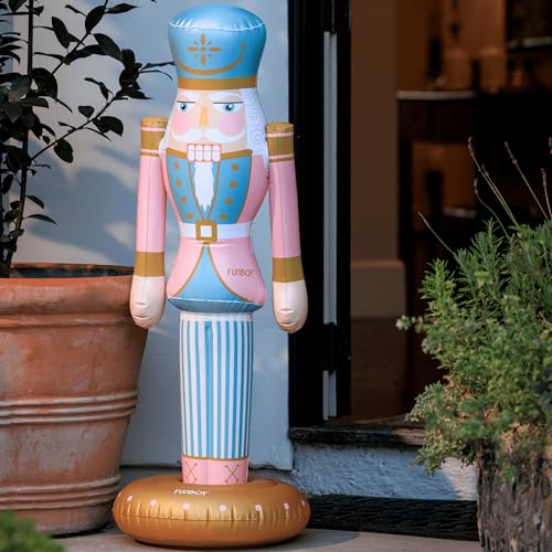 Giant Inflatable Pink Nutcracker Christmas Decor, Indoor/Outdoor F1618