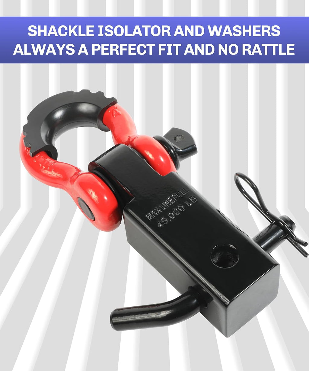 Tow Hitch Receiver 2" with Shackle and Screw Pin U144209
