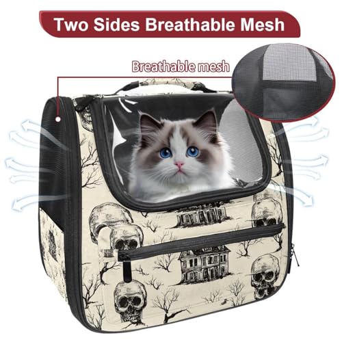 Halloween Cat Backpack Carrier, Breathable Bubble Pet Backpack R5452