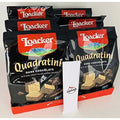 Quadratini Bite Size Dark Chocolate Filled Wafer Cookies Bundled With Kokobunch Kit 6 - 8.82Oz PACK