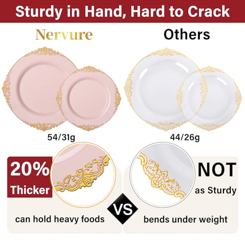 Gold Plastic Dinnerware Set for 50 Guests N48810
