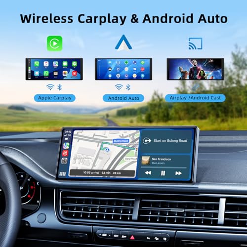 9.26-inch Wireless CarPlay Screen with GPS Navigation, Bluetooth, Touch Screen G754