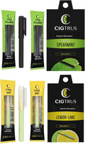 Smokeless Air Puffer | Lemon Lime & Fresh Spearmint- 6 Piece | Smoking Alternative Oil Pen- Non-Electric | Nicotine-Free, Smoke-Free, Tobacco-Free | Oral Fixation Craving Relief
