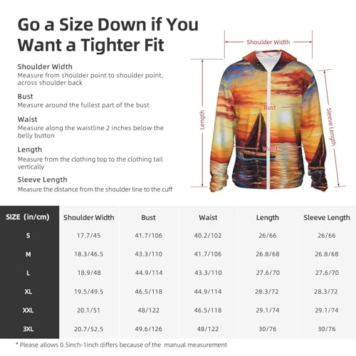 UPF 50+ Sun Protection Hoodie Jacket Quick Dry Long Sleeve M255189
