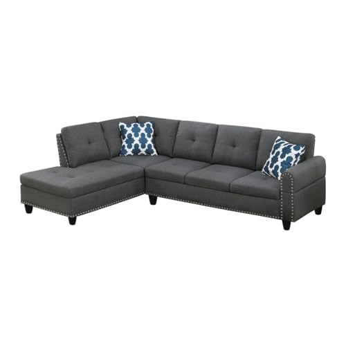 4-in-1 Convertible L Shaped Couch with Pull Out Bed and Storage Z983