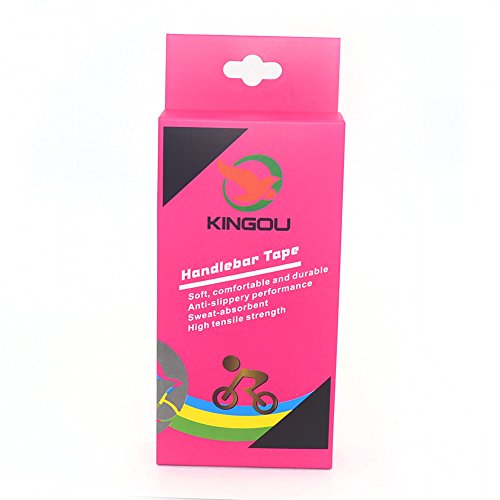 Handlebar Tape PU Leather Bike Bar Wrap with Reflective Plug D84898