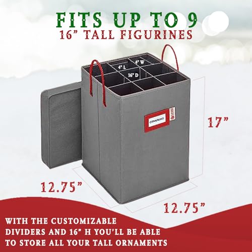 Christmas Nutcracker Storage Box for Figurines and Ornaments R1156