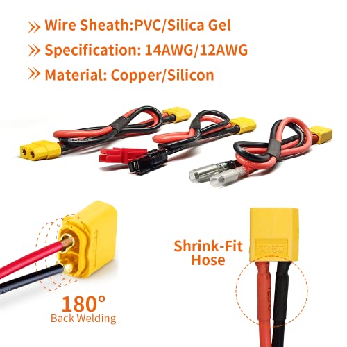 Electric Bike Battery Cable Adapter with XT60 Connector A289