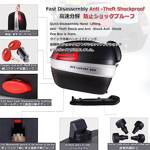Motorcycle Top Box Rear Luggage V20177