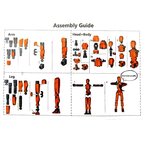 3D Printed Multi-Jointed Movable Robot Action Figure O74223