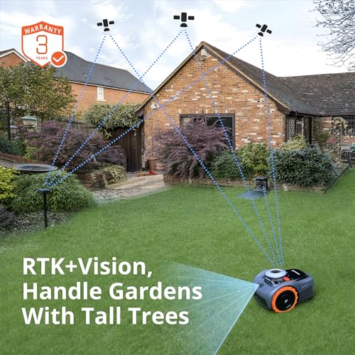 Robot Lawn Mower, RTK+Vision, Virtual Boundary, App Control G24961