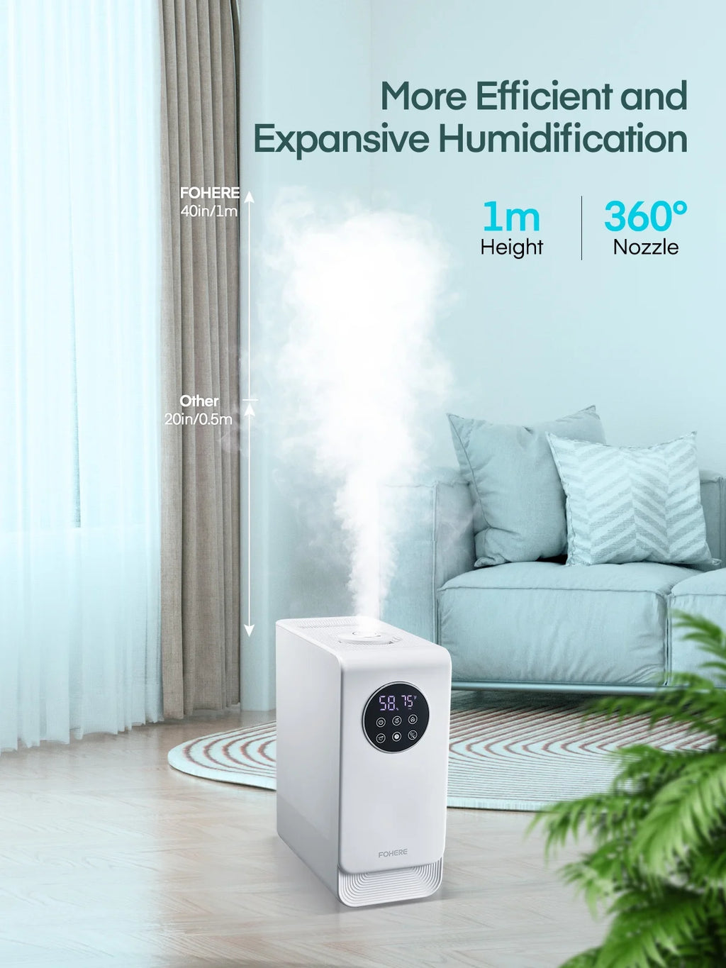 6.5L Warm and Cool Mist Humidifier for Bedroom S999532