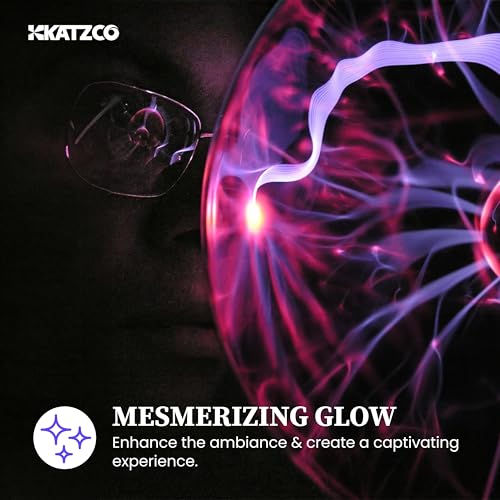 7 Inch Plasma Ball Lamp - Touch and Sound Sensitive Electric Globe with Lightning Effects R48981