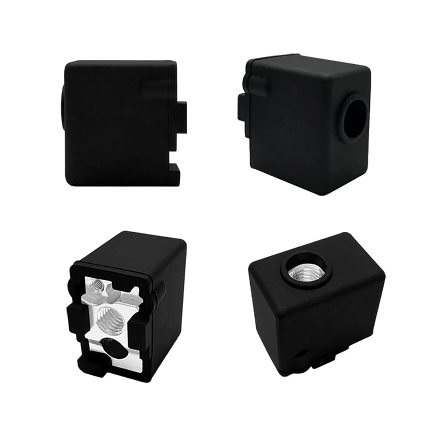 3D Printer Nozzles and Silicone Socks, 0.4mm Brass, 5-Piece Set B145726