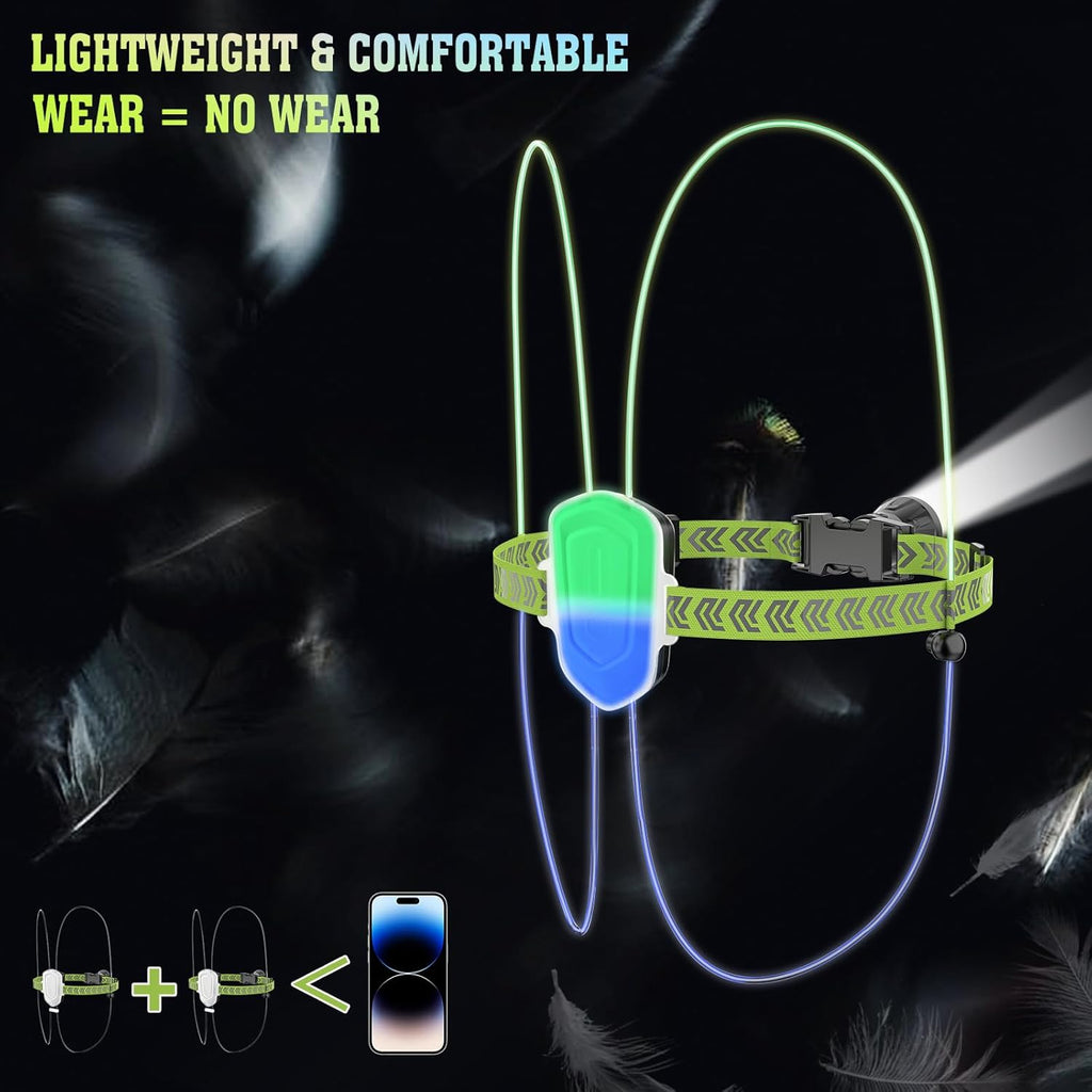 Reflective Running Vest with LED Lights, Rechargeable, Adjustable for Men Women Kids Z564396