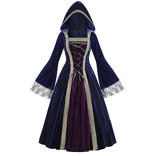 Medieval Tea Party Dress with Bubble Sleeves and Belt J695606