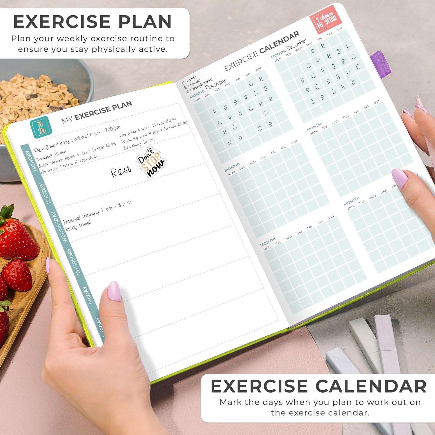 Weekly Meal Planner with Shopping and Grocery Lists, Undated A5 A31238