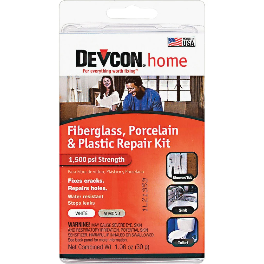 Permatex 1.06 Oz. Fiberglass, Porcelain & Plastic Epoxy Repair Kit 90217