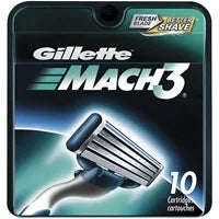 Mens Razor - Gillette Mach3 Fresh Blades For Better Shave - 10 Ea, 6 Pack