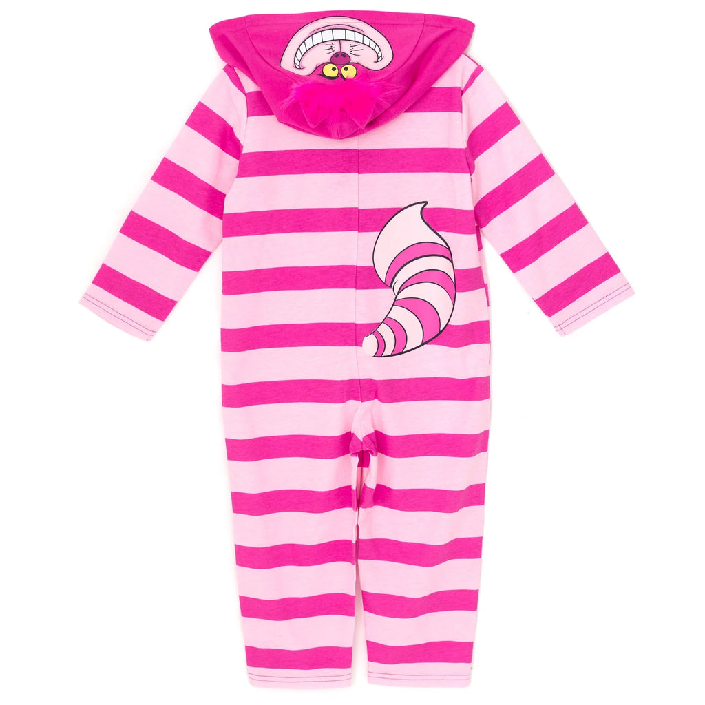 Alice in Wonderland Cheshire Cat Boys Zip Up Coverall Pink B1305