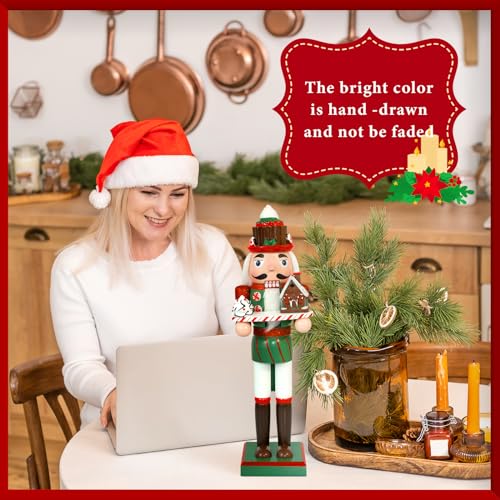 Gingerbread Chef Nutcracker Wooden Christmas Decorations L619768