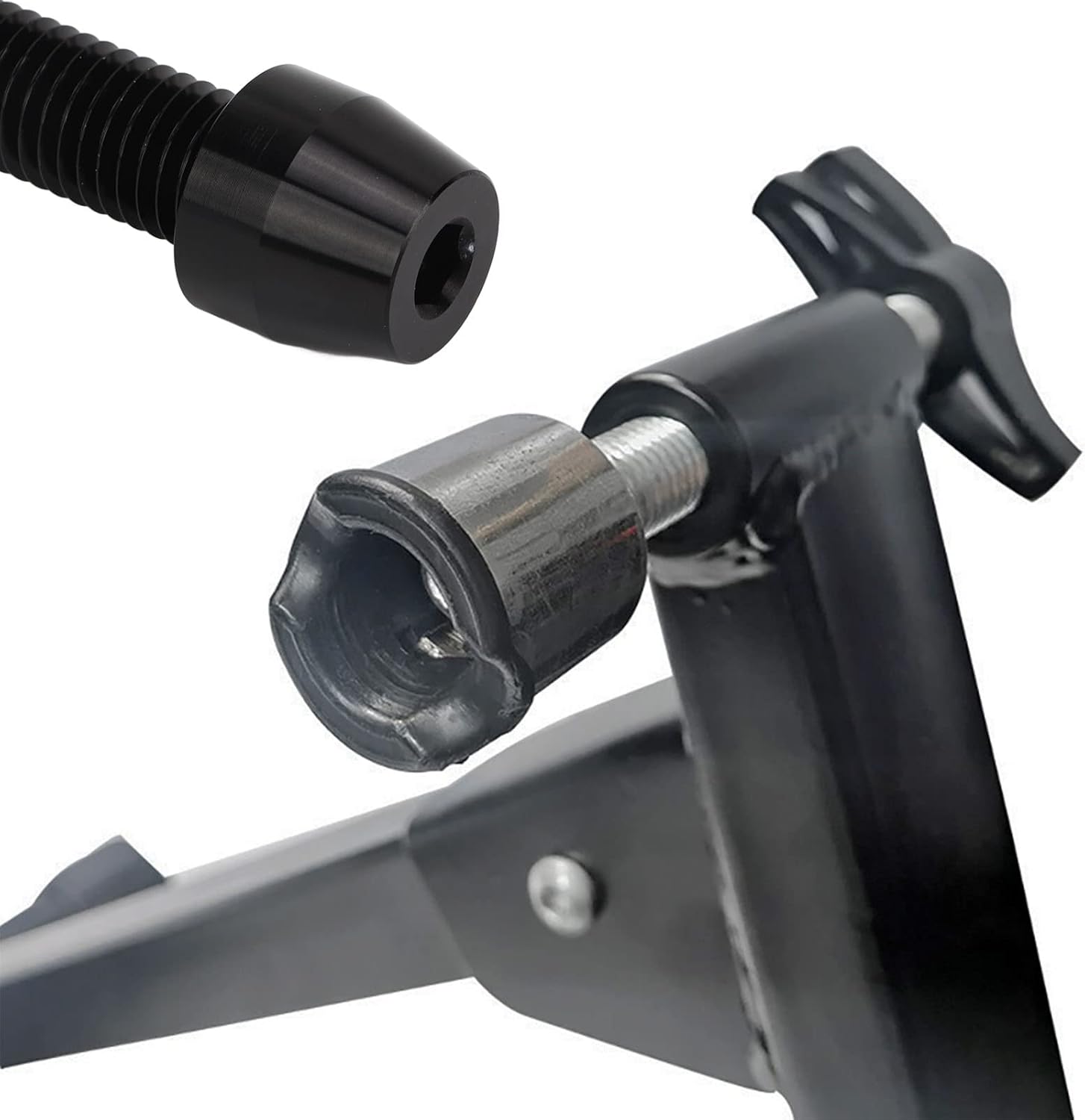 Bike Trainer Thru Axle Adapter for Rear Wheel, Adjustable Length Aluminum Alloy W9610