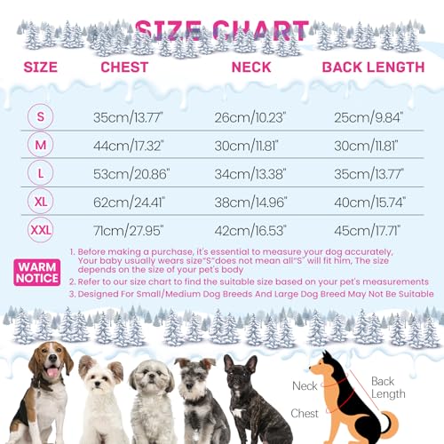 Black Dog Winter Coat with Harness, Reflective Waterproof Jacket for Small Dogs O43201