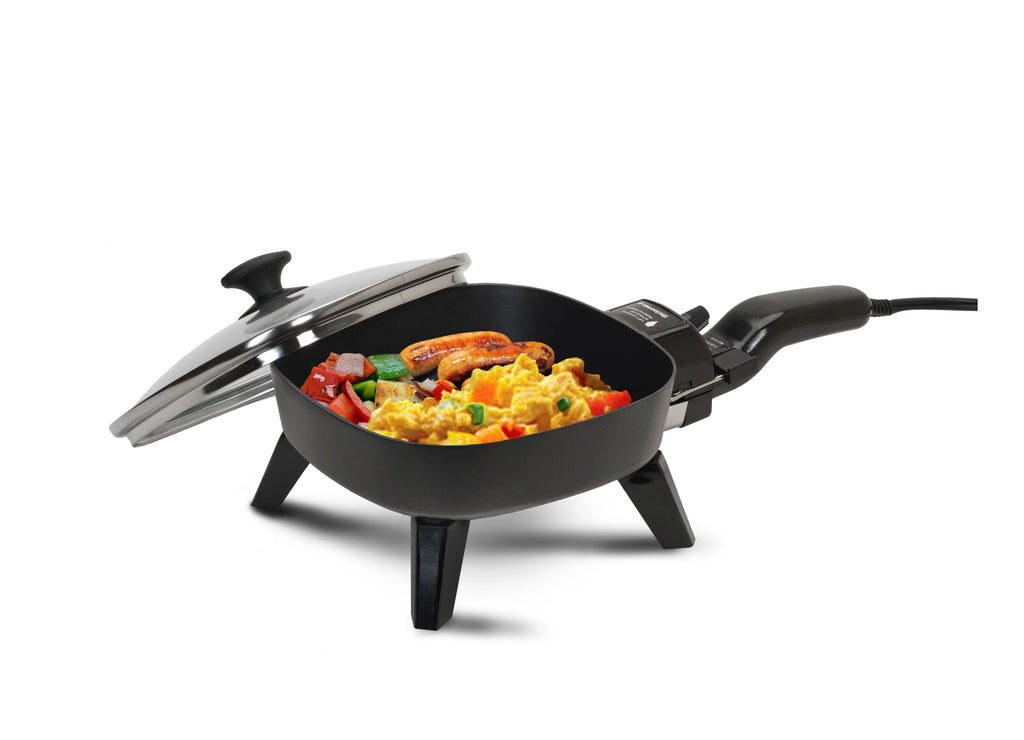 Elite Cuisine 7" Electric Skillet with Glass Lid EFS-400