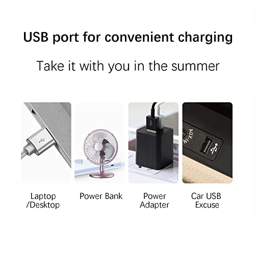 Portable USB Desktop Fan 6 Inch Silent Air Circulator C920876