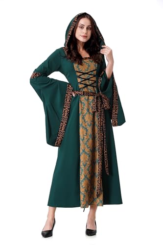 Medieval Tea Party Dress with Bubble Sleeves and Belt J695606