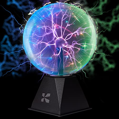 7 Inch Plasma Ball Lamp - Touch and Sound Sensitive Electric Globe with Lightning Effects R48981