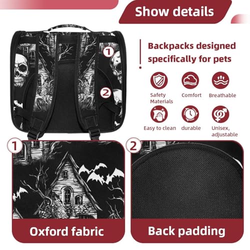 Halloween Cat Backpack Carrier, Breathable Bubble Pet Backpack R5452
