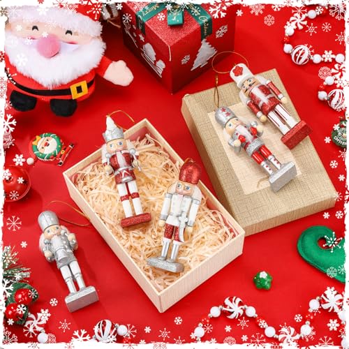 Christmas Nutcracker Ornaments Wooden Hanging Decorations 5 Inch H421