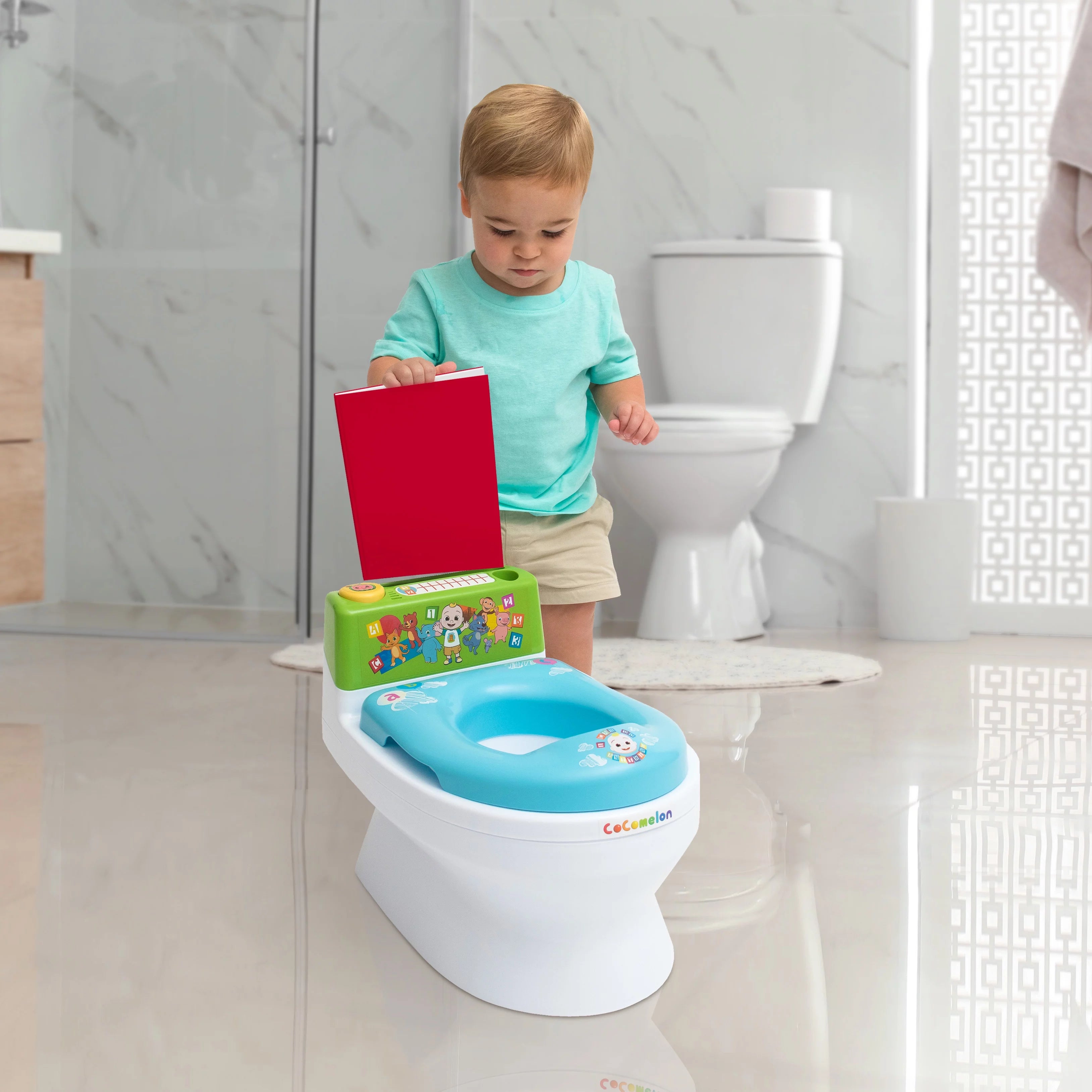 Musical Transition Potty Trainer with Splash Guard and Storage L90453